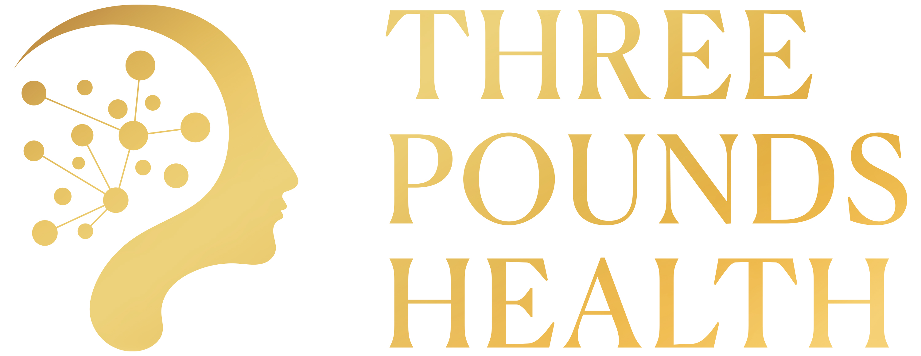Three Pounds Healh Gold Logo