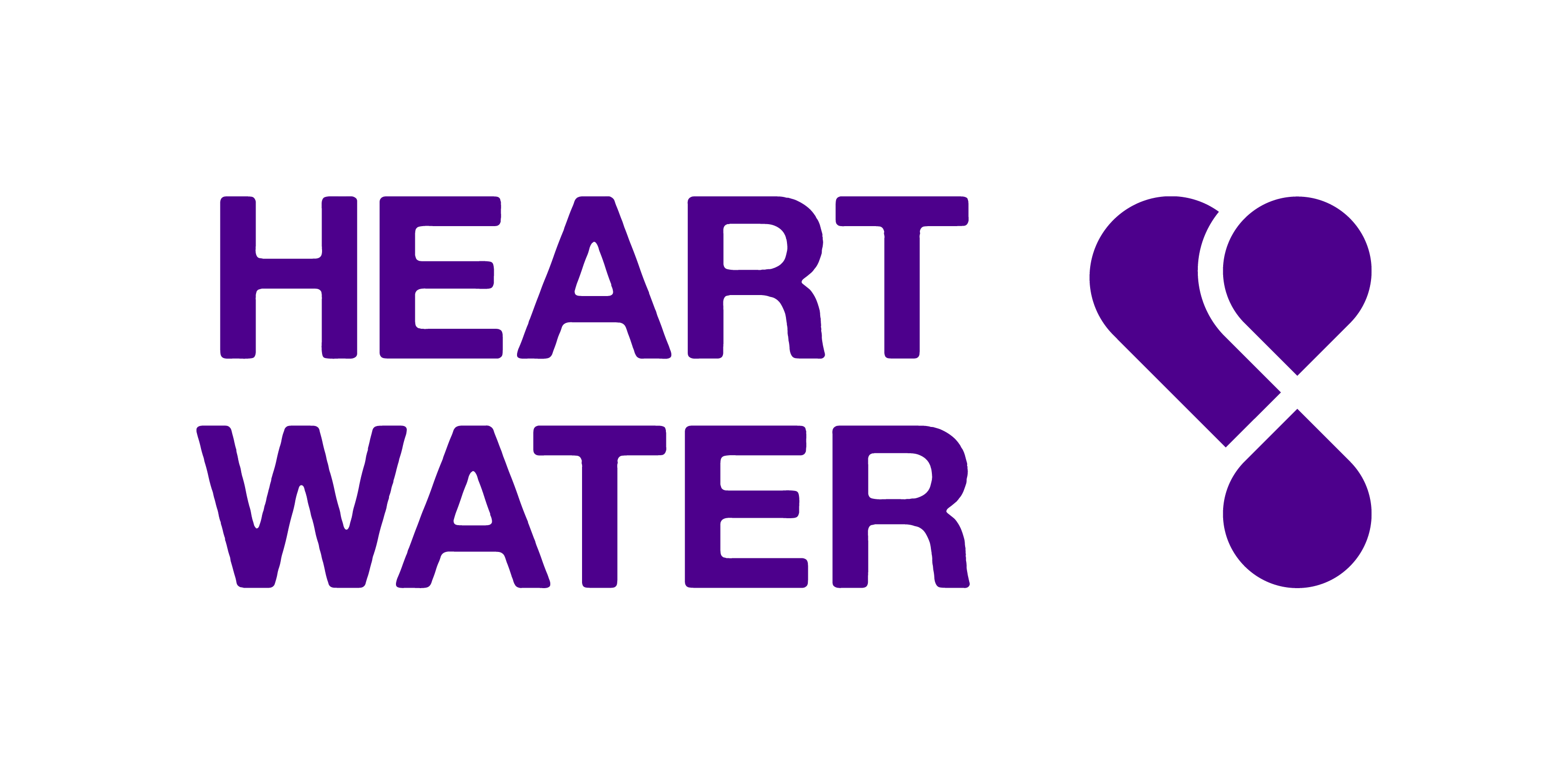 Heart Water Horizontal Purple