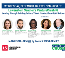 VentureCrushFG (In-Person in NYC and by Zoom)
