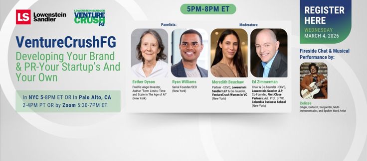VentureCrushFG: Developing Your Brand and PR: Your Startup’s—and Your Own