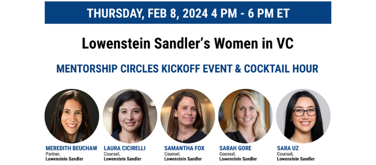 Women in VC (In-Person in NYC): Mentorship Kickoff Event & Cocktail Hour