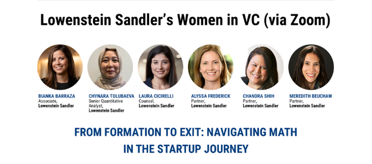 Women in VC: From Formation to Exit: Navigating Math in the Startup Journey (via Zoom)